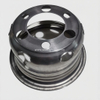 17inch Polished Stainless Steel Dually Wheel Simulators, Bolt on Wheel Cover , 6 Lug Hubcaps with Installation Tool