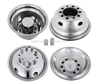 19.5 Polished Stainless Steel Dual Wheel Simulator Dual Wheel Cover Bolts Hub Caps Fits for Ford