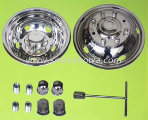 Wholesaler HUIYING 19.5 Inch Truck Bus Wheel Cover 304 Stainless Steel TS16949 Certified Electroplated High Quality Stock Supply