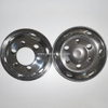 17inch Polished Stainless Steel Dually Wheel Simulators, Bolt on Wheel Cover , 6 Lug Hubcaps with Installation Tool